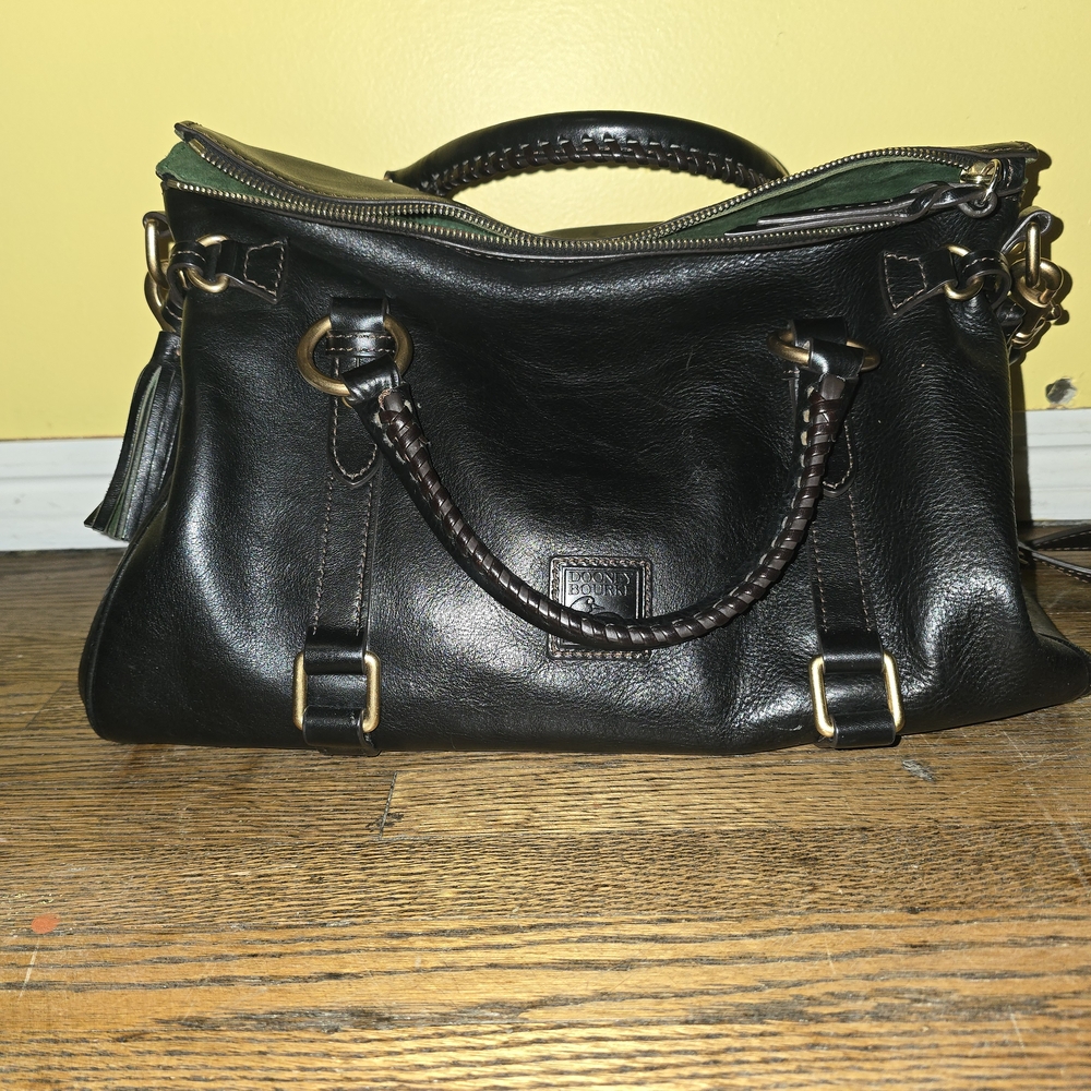 Dooney & Bourke Black Leather Satchel